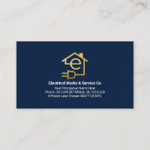 Elektrische bedrading Bulb Light Beam Visitekaartje (Achterkant)