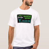 Elektrische bedrading Circuit Powers Bulb T-shirt (Voorkant)