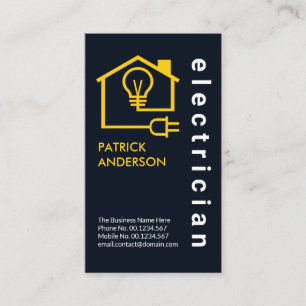 Elektrische bedradingscircuit voor thuisgebruik visitekaartje