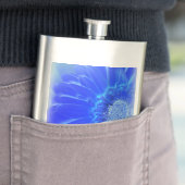 elektrische blauwe gerbera flacon (Voorbeeld)