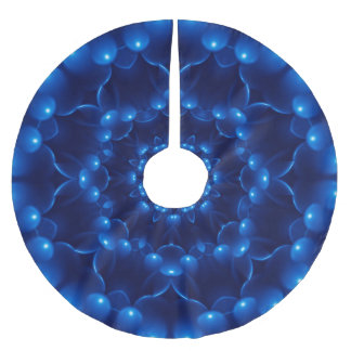 Elektrische blauwe kaleidoscoop kerstboom rok