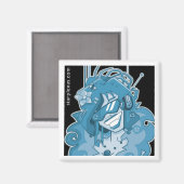 elektrische blauwe magneet (Voorkant / Achterkant)