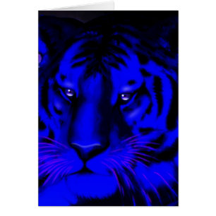 Elektrische blauwe tijger