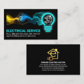 Elektrische bliksemschicht visitekaartje (Voorkant / Achterkant)