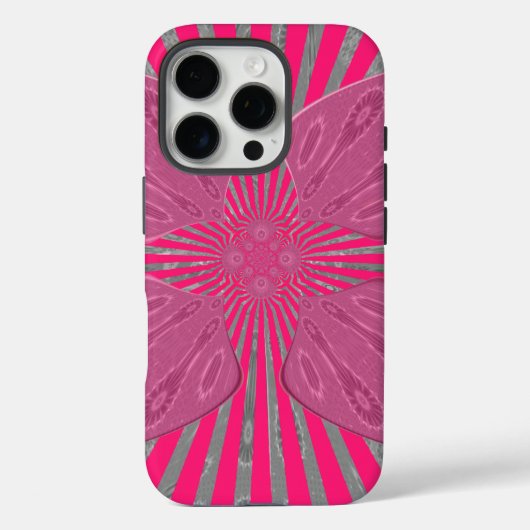 Elektrische Bloom Wings: Een Levendig Edgy & Mooi Case-Mate iPhone Case (Achterkant)