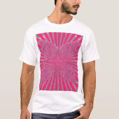 Elektrische Bloom Wings: Een Levendig Edgy & Mooi T-shirt (Voorkant)