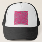 Elektrische Bloom Wings: Een Levendig Edgy & Mooi Trucker Pet (Voorkant)