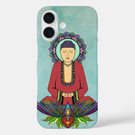 Elektrische Buddha Telefoonhoesjes iPhone 16 Hoesje