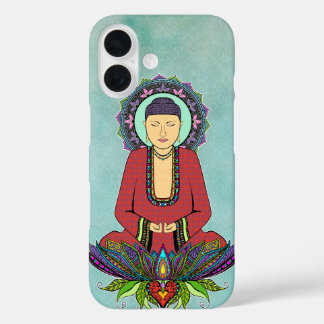 Elektrische Buddha Telefoonhoesjes iPhone 16 Hoesje