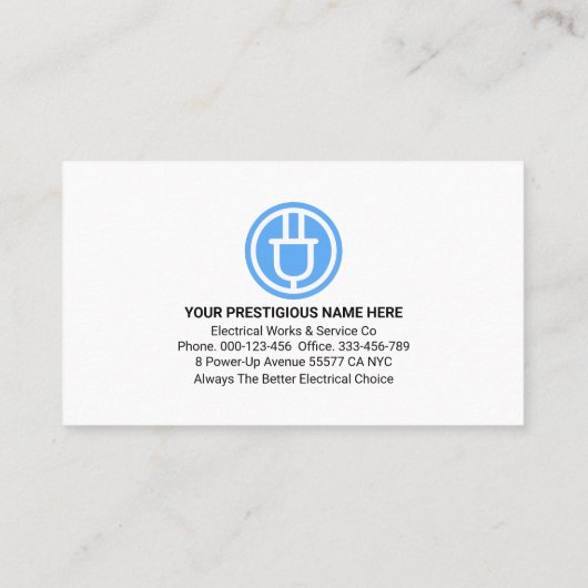 Elektrische Bulb Circuit Bubble Speech Visitekaartje (Achterkant)