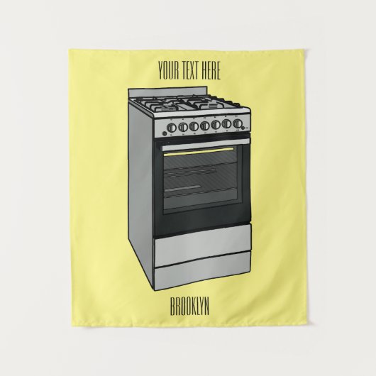 Elektrische cartoon wandkleed (Voorkant)