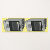 Elektrische cartoon yogamat (Achterkant (horizontaal))