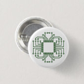 Elektrische circuit Board processor Ronde Button 3,2 Cm (Voorkant /achterkant)