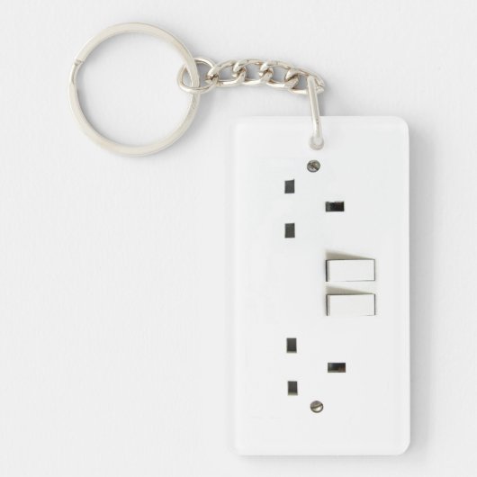 Elektrische contactdoos uit het Verenigd Koninkrij Sleutelhanger (Voorkant)
