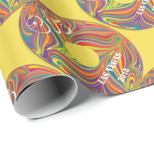 Elektrische Daisy Carnival Record Cadeaupapier (Rol Hoek)