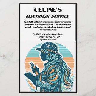 elektrische dienstflyer flyer