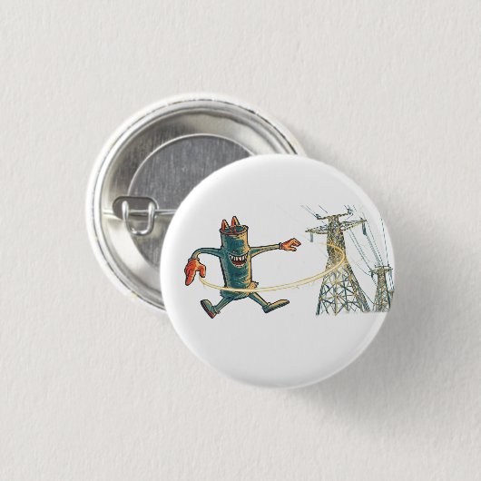 elektrische discotechnologie ronde button 3,2 cm (Voorkant /achterkant)