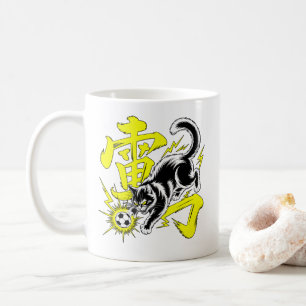Elektrische Donderkat Voetbal Geschenk voor Gamers Koffiemok