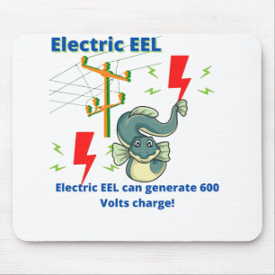 Elektrische EEL kan 600 V genereren Muismat
