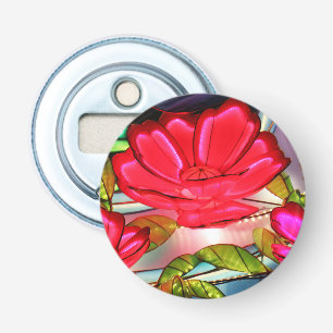 Elektrische elegantheid in roze button flesopener