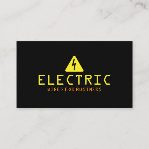 Elektrische elektrische elektriciteit visitekaartje