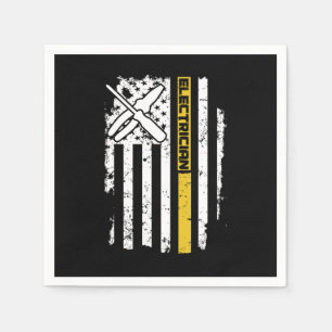 Elektrische elektronica Amerikaanse vlag Servet