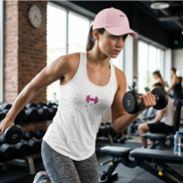 Elektrische Energie Gym Workout Set/Roze Fitness Tanktop