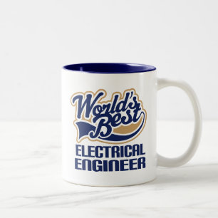 Elektrische Engineer Gift (beste werelden) Tweekleurige Koffiemok