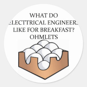 ELEKTRISCHE engineering Ronde Sticker