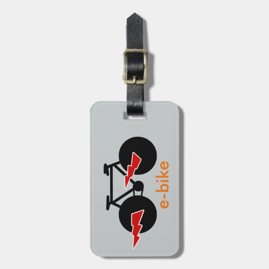 Elektrische fiets e-bike bagagelabel (Voorkant verticaal)