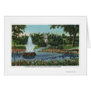 Elektrische fontein en Herfsten