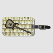 Elektrische gitaar 02 op rolvelmuziek ~ bagagelabel (Voorkant (horizontaal))