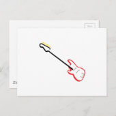 Elektrische gitaar briefkaart (Voorkant / Achterkant)
