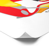 Elektrische gitaar Duck Poster (Hoek)