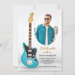 Elektrische Gitaar Foto Uitnodiging