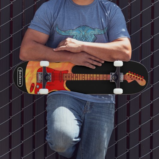 Elektrische gitaar, gepersonaliseerd skateboard (Buiten 3)