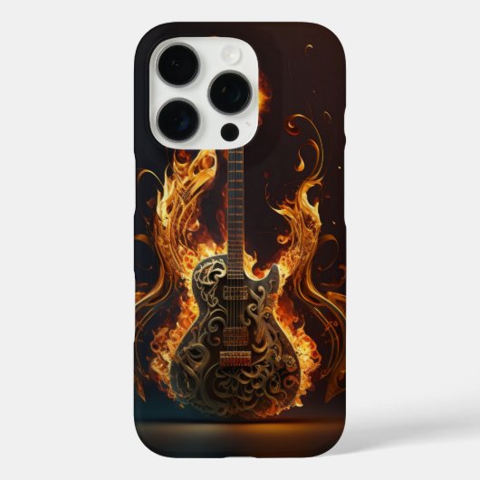 Elektrische gitaar in brand Case-Mate iPhone case (Achterkant)