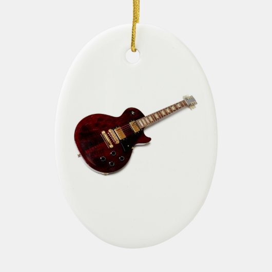  elektrische gitaar keramisch ornament (Voorkant)