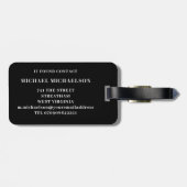 Elektrische gitaar Modern gepersonaliseerd Bagagelabel (Achterkant horizontaal)