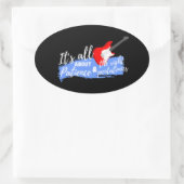 Elektrische gitaar ovale sticker (Tas)