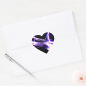 Elektrische gitaar Paarse Hart Sticker (Envelop)