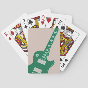 Elektrische gitaar pokerkaarten