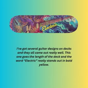 Elektrische gitaar skateboard