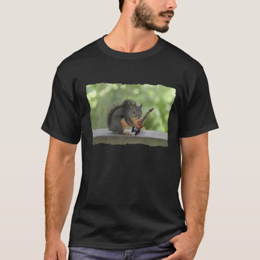 Elektrische gitaar spelen t-shirt (Voorkant)