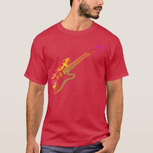Elektrische gitaar stijl T-shirt 100