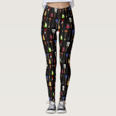 Elektrische gitaarassortiment leggings (Voorkant)