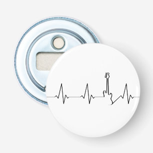 Elektrische gitaarhartlijn button flesopener