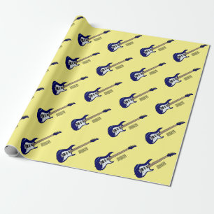 Elektrische gitaarillustratie cartoon cadeaupapier