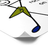 Elektrische gitaarjongen poster (Hoek)