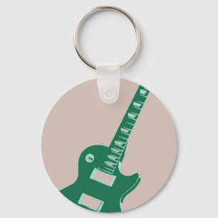 Elektrische gitaarkunst Pop Sleutelhanger